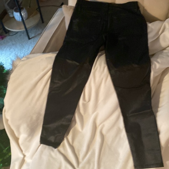 Mid Rise Black Coated Skinny Jeans - Picture 2 of 2